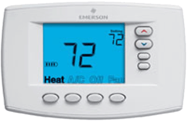 White-Rodgers Programmable 4Heat/2Cool Easy Reader Blue