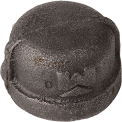 BLK PIPE CAP 3/4