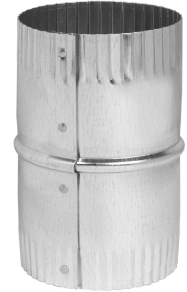 4&quot; FLEX DUCT CONNECTOR, CRIMP  BOTH ENDS, 26G