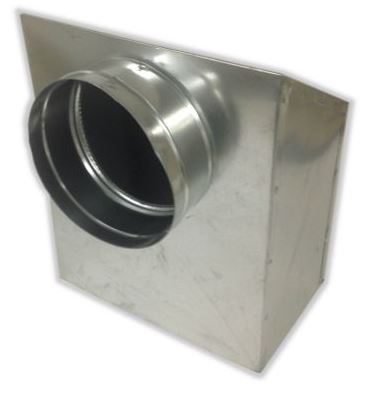 PH2B 10X4X4 SEALED 12&quot; THROAT, 28GA