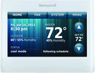 Honeywell Thermostat WI-FI 9000 COLOR TOUCHSCREEN 3H/2C