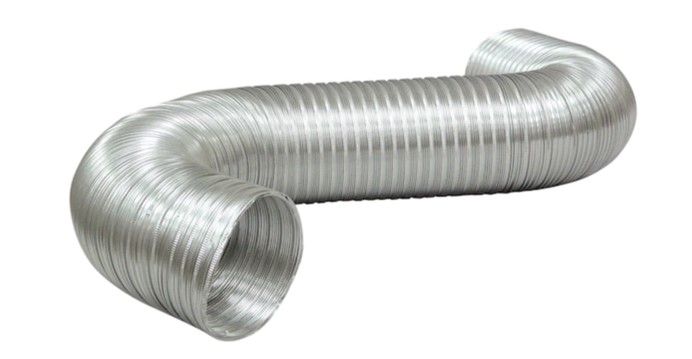 4&quot; COMPRESSED ALUM FLEX AIR DUCT 8&#39; LENGTH UL LISTED